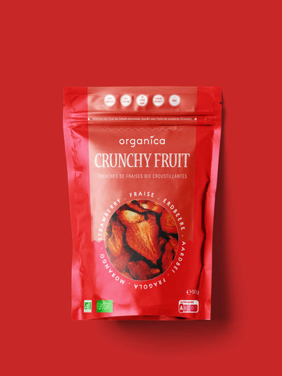 Fraise bio lyophilisée – Crunchy Fruit Family (50 g)
