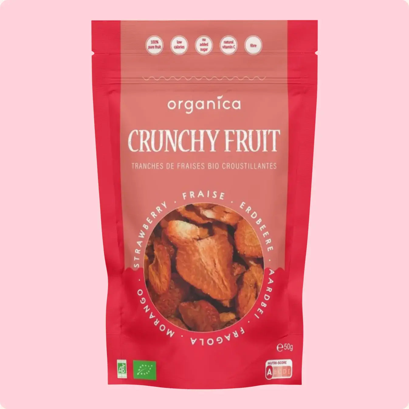 Crunchy Fruit Family Fraise Bio (50g)