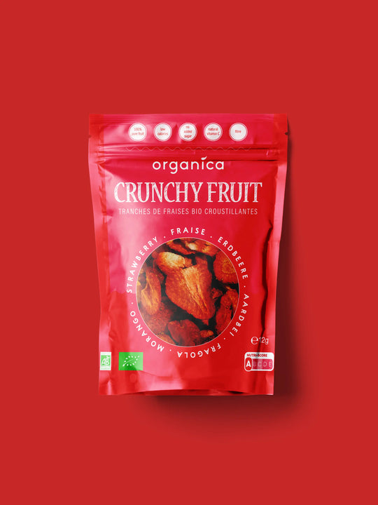 Fraise bio lyophilisée – Crunchy Fruit (12 g)