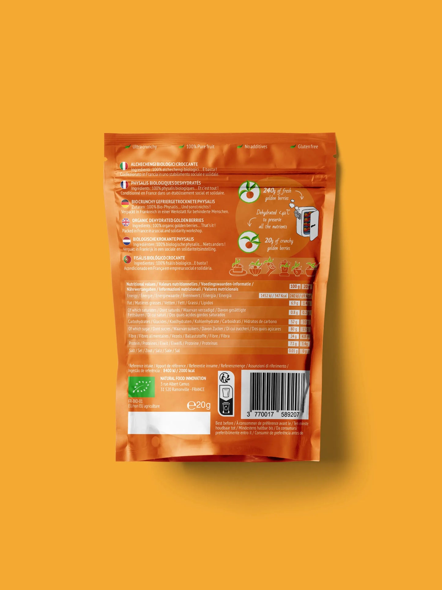 Crunchy Fruit Physalis bio