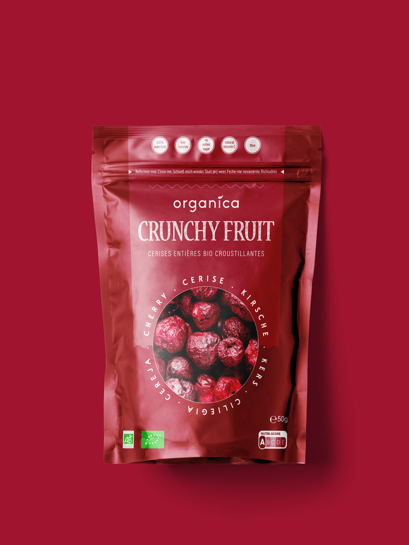 Cerise bio lyophilisée – Crunchy Fruit Family (50 g)
