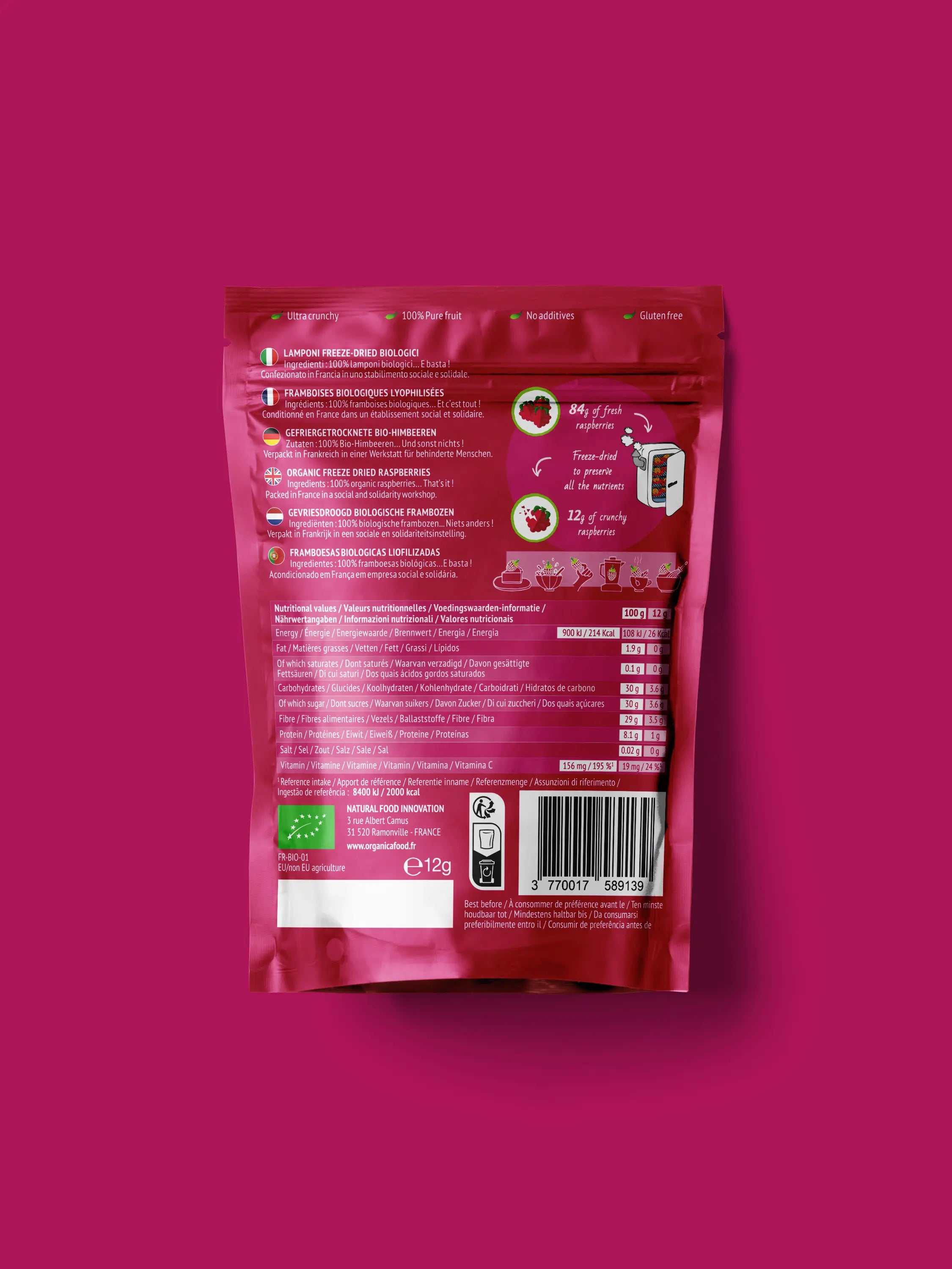 Bio-Knusperfrucht-Himbeere