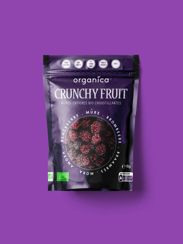Mûre bio lyophilisée – Crunchy Fruit (16 g)