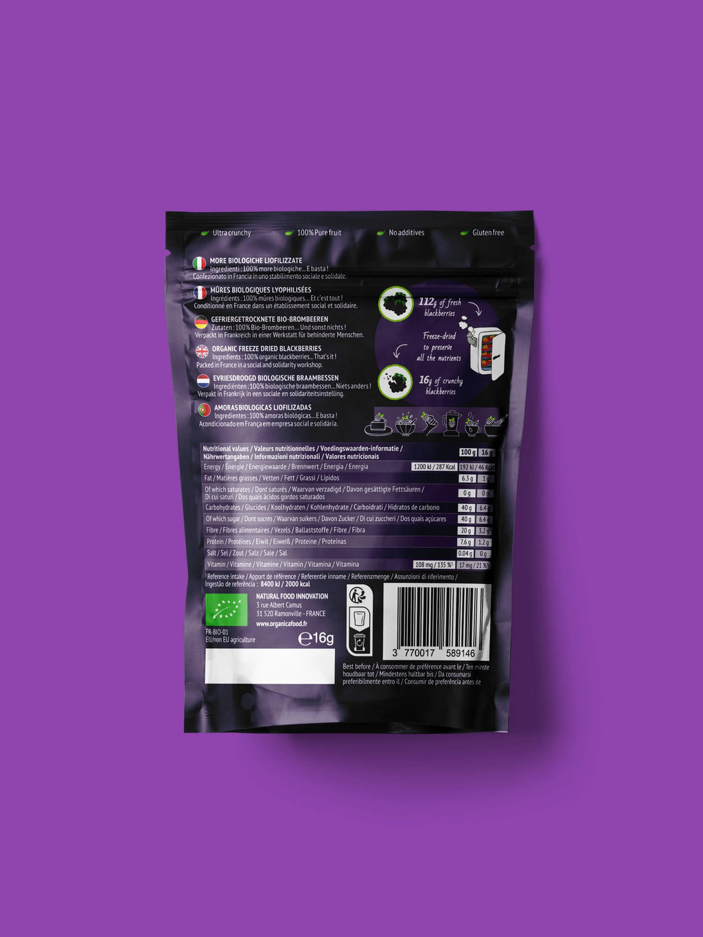 Bio-Knusperfrucht-Brombeere