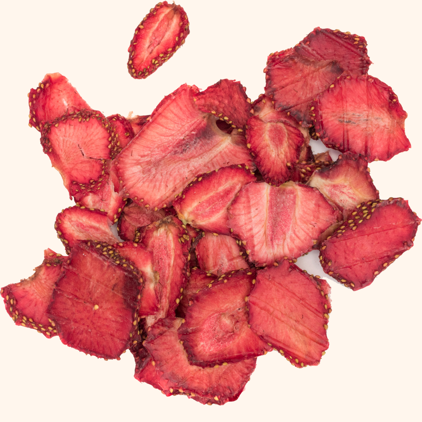  Fraises lyophilisées, affichant des morceaux de fraises croquantes et délicieusement sucrées. Ces fraises biologiques, présentées dans un emballage attrayant, conservent leur couleur vibrante et leur saveur naturelle, tout en étant sans sucres ajoutés. Idéales pour une collation saine, ou à ajouter dans des desserts, yaourts et céréales, ces fraises crunchy offrent une expérience gustative unique.